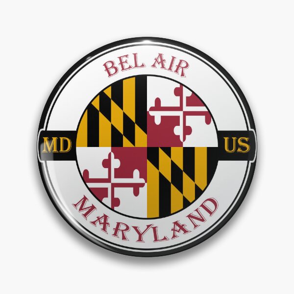 Item preview, Bel Air Maryland Flag USA Seal Stamp Badge Travel Souvenir designed and sold by TeeHome.
