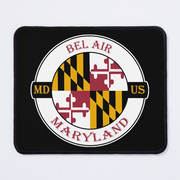 Item preview, Bel Air Maryland Flag USA Seal Stamp Badge Travel Souvenir designed and sold by TeeHome.