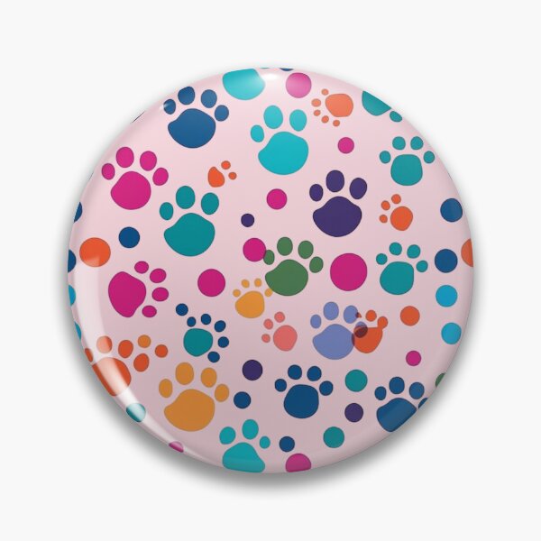 Item preview, Colorful Paws Pattern designed and sold by Hibiskusmond.