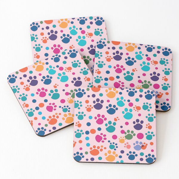 Item preview, Colorful Paws Pattern designed and sold by Hibiskusmond.