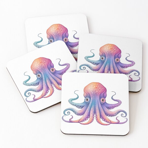 Item preview, Vivid Painterly Octopus designed and sold by UtterlyCutterly.
