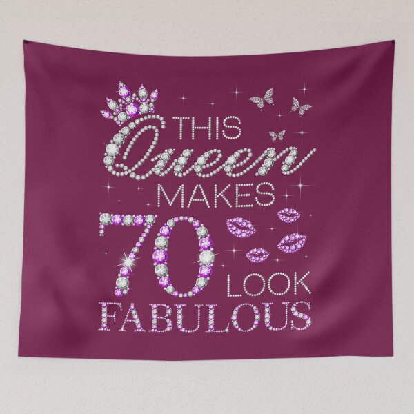 Item preview, This Queen Makes 70 Look Fabulous 70th Birthday Purple Style 	 	 designed and sold by nioqcvkuzzh59.
