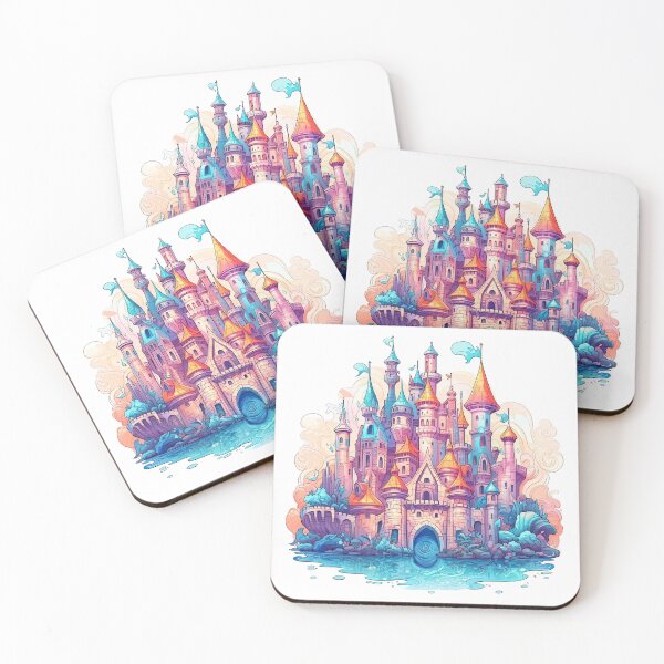 Item preview, Vivid Painterly Ocean Castle designed and sold by UtterlyCutterly.