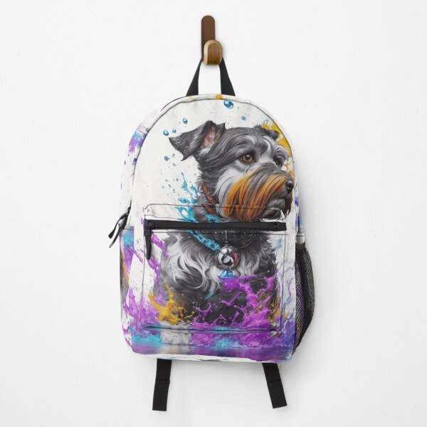 Item preview, Schnauzer Art With Paint Splashes Inspired By Dog Breeds designed and sold by CDC40.
