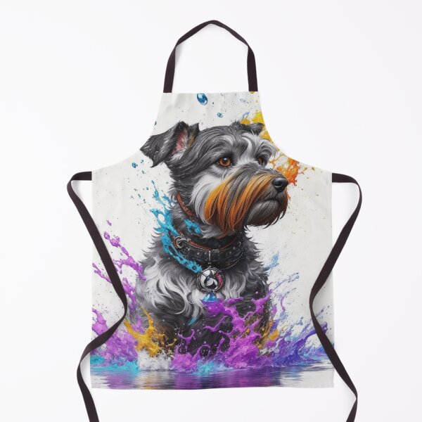 Item preview, Schnauzer Art With Paint Splashes Inspired By Dog Breeds designed and sold by CDC40.