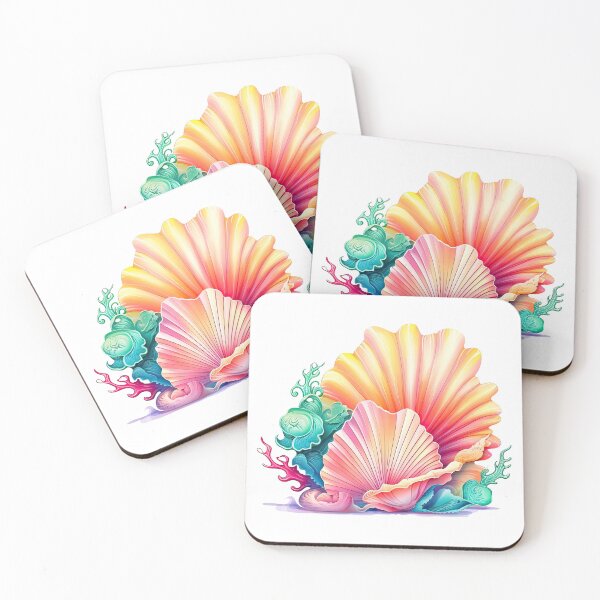 Item preview, Painterly Ocean Seashells designed and sold by UtterlyCutterly.