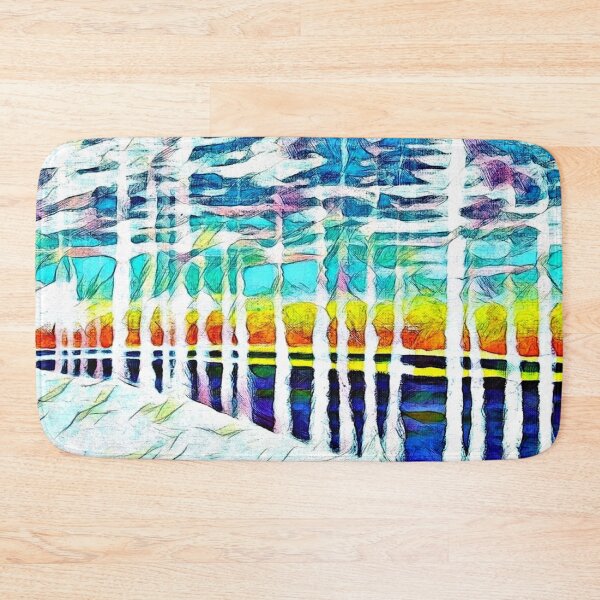 Item preview, Snow covered trees by the lake designed and sold by George Hutton Hunter.