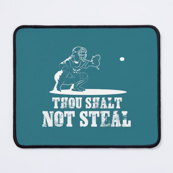 Item preview, Baseball Catcher Thou Shalt Not Steal - Religious designed and sold by apgwwbceqs41.