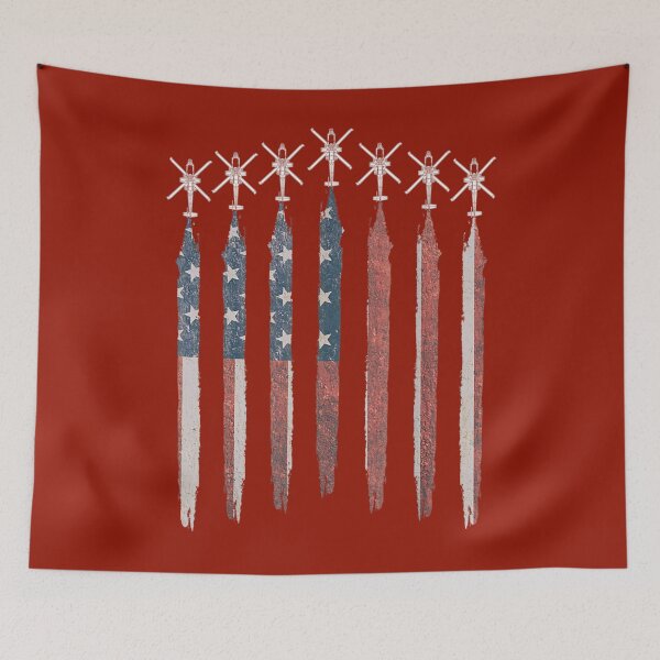 Item preview, AH64 Apache Helicopter American Flag Apache Squadron 		 designed and sold by eujlyawiccg44.