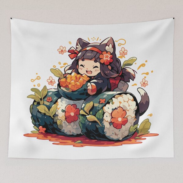 Item preview, Mango Maki Meower designed and sold by Chibi Cat Art Corner.