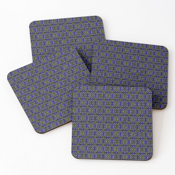 Item preview, Copy of Blue and yellow undone checkered pattern on black background. designed and sold by MirBer.