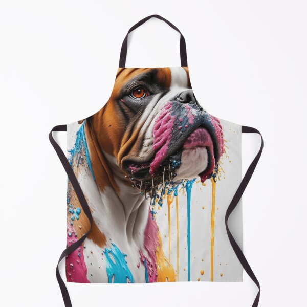 Item preview, Boxer With Paint Splashes Art Inspired By Dog Breeds designed and sold by CDC40.