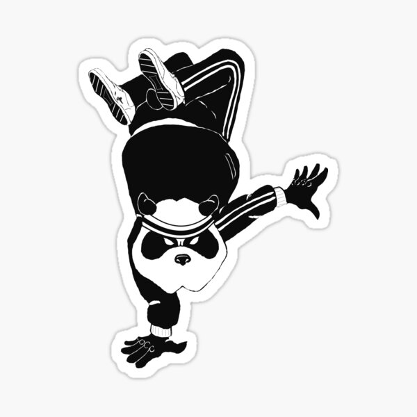 Breakdancin’ Panda Sticker