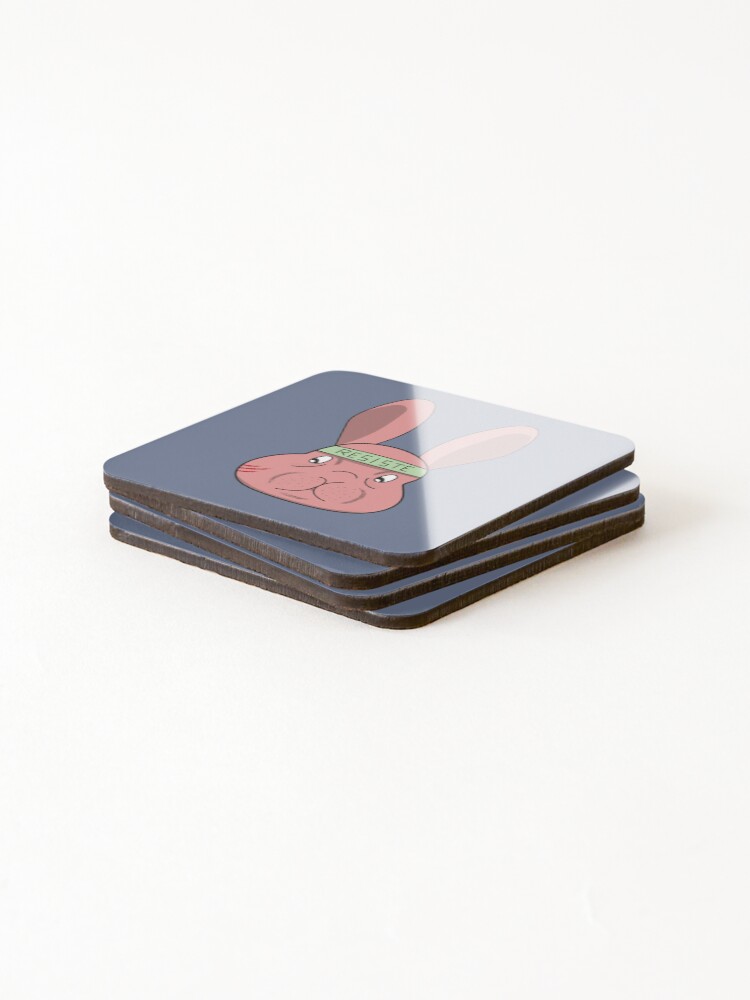 Thumbnail 4 of 5, Coasters (Set of 4), Resist Rabbit  designed and sold by PabloRuiz273.