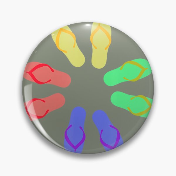 Item preview, Brightly Colored Flip Flops In A Circle Cute Beach Vacation 		 designed and sold by mnxnggmrpoj81.