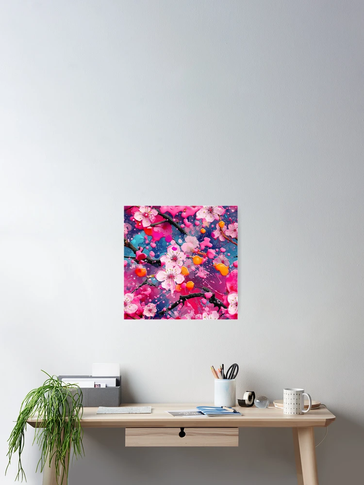Thumbnail 2 of 3, Poster, Flower pattern  designed and sold by BloodRubyz.