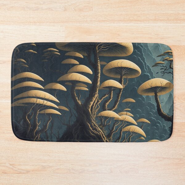 Item preview, Mushrooms forest Chinese painting style image 2 designed and sold by Ersha-Design.
