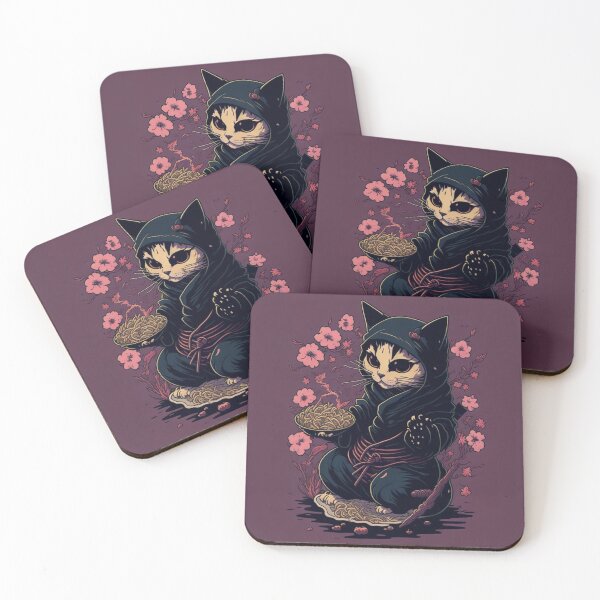 Item preview, Kawaii Vintage Style Japenese Ramen Cat designed and sold by YrtemmyS.