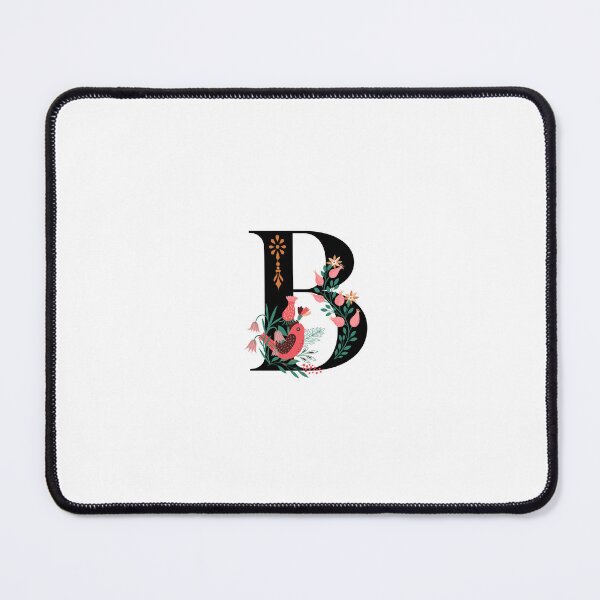 Item preview, Monogram B, Letter B, Initial B, Alphabet Design Illustration, Floral Sticker B, Colourful monogram designed and sold by Work life.