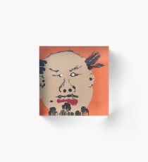 Portrait inspiré de Ai Weiwei - Martin Boisvert - Faces à flaques Acrylic Block
