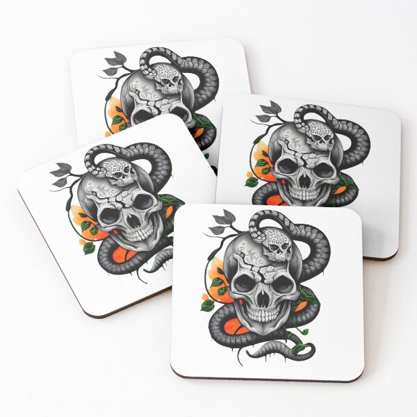 Item preview, Skull and Snake designed and sold by PotitaDesing.