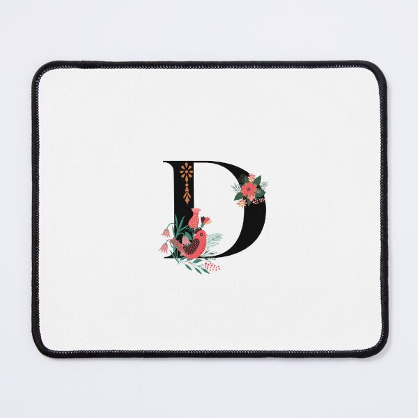 Item preview, Monogram D, Letter D, Initial D , Alphabet Design Illustration, Floral D Sticker, Colourful monogram, Botanical monogram D sticker designed and sold by Work life.