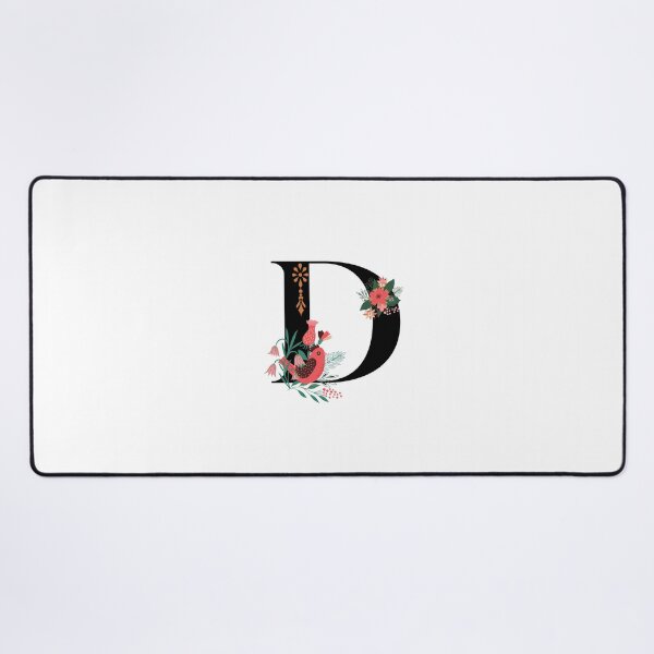 Item preview, Monogram D, Letter D, Initial D , Alphabet Design Illustration, Floral D Sticker, Colourful monogram, Botanical monogram D sticker designed and sold by Work life.