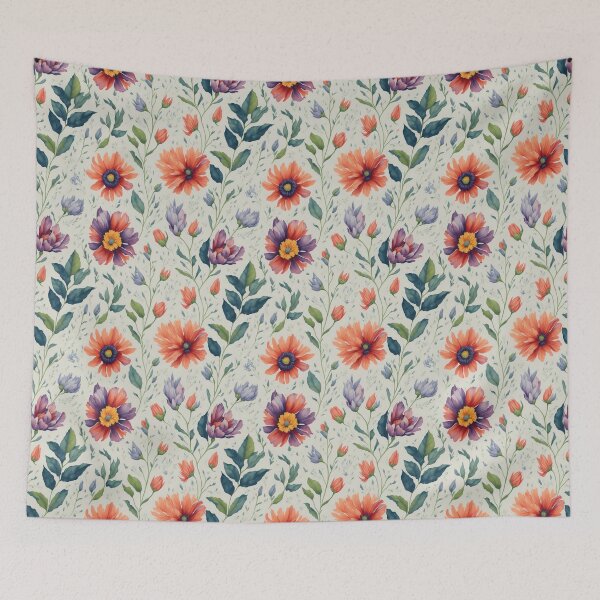 Item preview, Floral Dreamscape: A Breathtaking Watercolor Flower Pattern for Artistic Expression designed and sold by CelTopSkinz.
