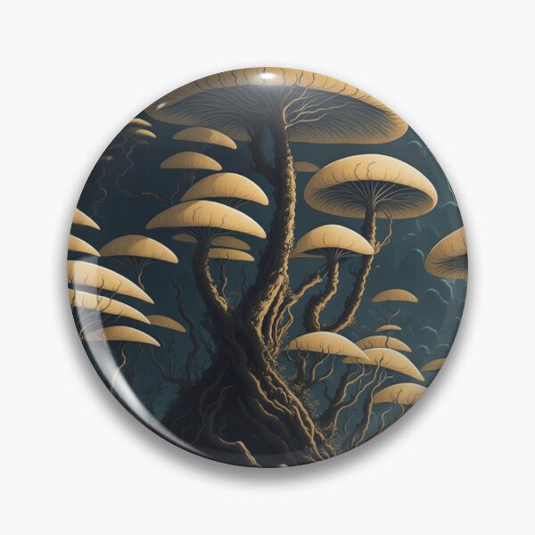 Item preview, Mushrooms forest Chinese painting style image 2 designed and sold by Ersha-Design.