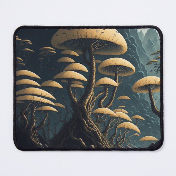Item preview, Mushrooms forest Chinese painting style image 2 designed and sold by Ersha-Design.