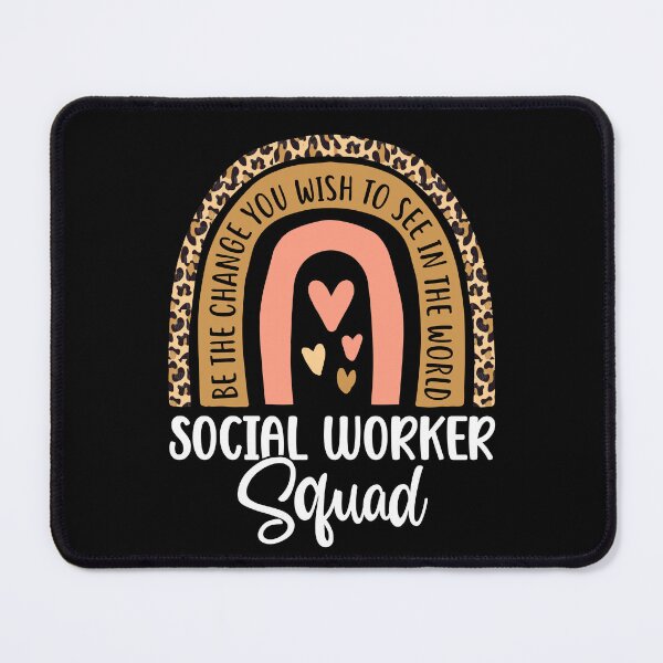 Item preview, Social Worker Squad Leopard Rainbow Funny Work Love designed and sold by Best Designer.
