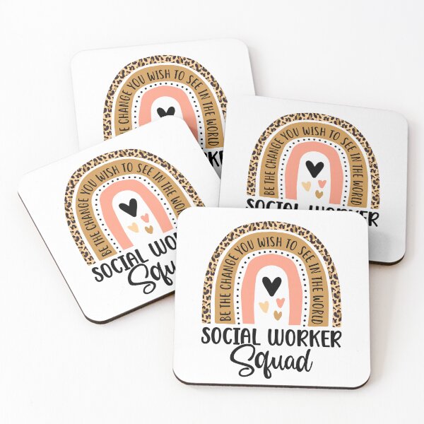 Item preview, Social Worker Squad Leopard Rainbow Funny Work Love designed and sold by Best Designer.
