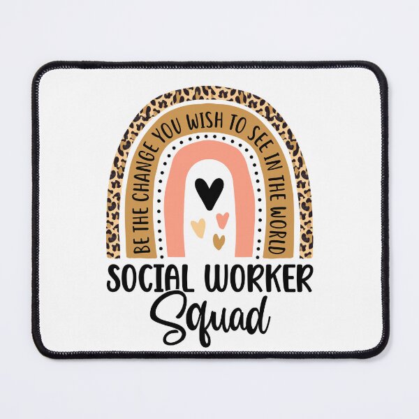 Item preview, Social Worker Squad Leopard Rainbow Funny Work Love designed and sold by Best Designer.