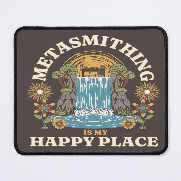 Item preview, Metalsmithing is my happy place bench jeweler tools funny gift waterfall designed and sold by MetalicBabe.