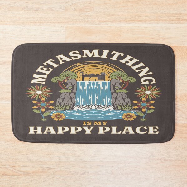 Item preview, Metalsmithing is my happy place bench jeweler tools funny gift waterfall designed and sold by MetalicBabe.