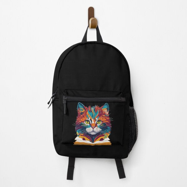 Item preview, colorful book cat designed and sold by MacLis.