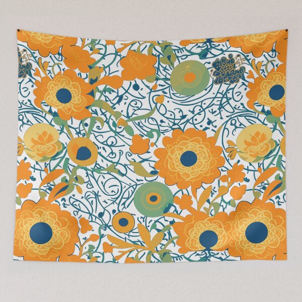 Item preview, Boho Bubblewort Floral Design designed and sold by printyai.