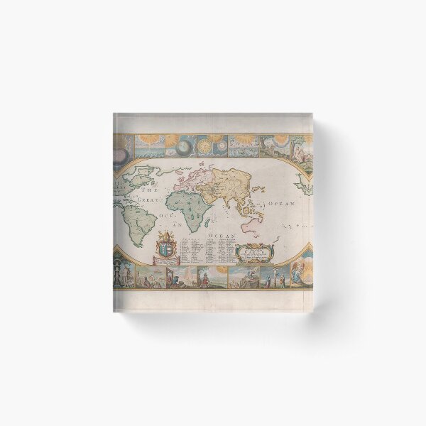 Item preview, A Map of the Earth  1681 designed and sold by tomorrowsart.