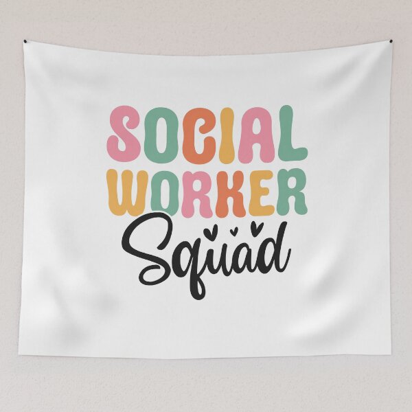 Item preview, Social Worker Squad Leopard Rainbow Funny Work Love designed and sold by Best Designer.