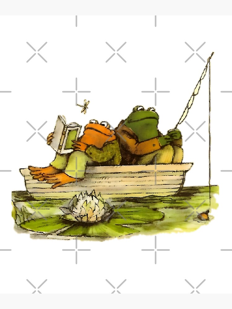 Frog And Toad Hit go fishing | Art Print