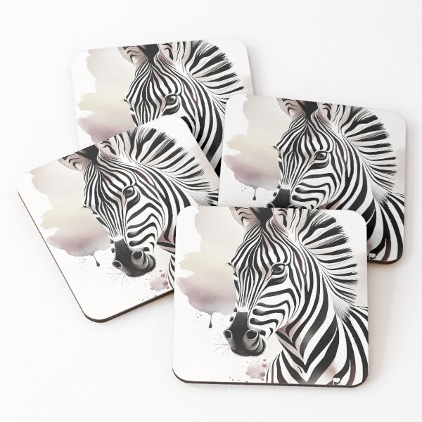 Item preview, Zebra watercolor digital art designed and sold by PaperDecor.