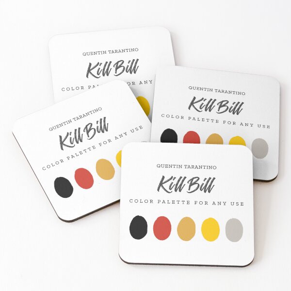 Item preview, Quentin Tarantino Kill Bill Movie Color Palette designed and sold by BasedOnEarth.