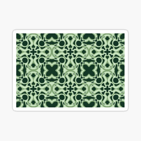 Item preview, Repeating Green Blob Pattern designed and sold by viridessense.