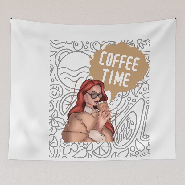 Item preview, Coffee Time (Got Coffee? original artwork) designed and sold by Steph1TheArtist.