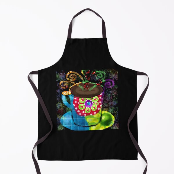 Item preview, Colorful Abstract Whimsical Cup of Coffee designed and sold by oceanlady65.