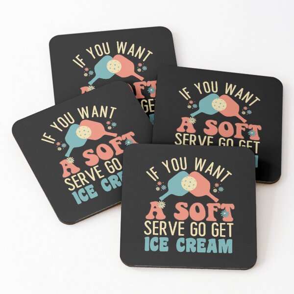 Item preview, Pickleball Soft Serve Ice Cream Funny Retro Pickleballer designed and sold by onthemovedesign.