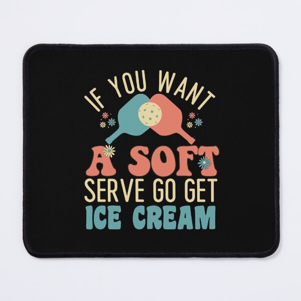 Item preview, Pickleball Soft Serve Ice Cream Funny Retro Pickleballer designed and sold by onthemovedesign.