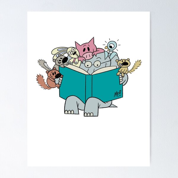 Item preview, Elephant and Piggie - Gerald and Piggie Reading  designed and sold by elouduearcap.