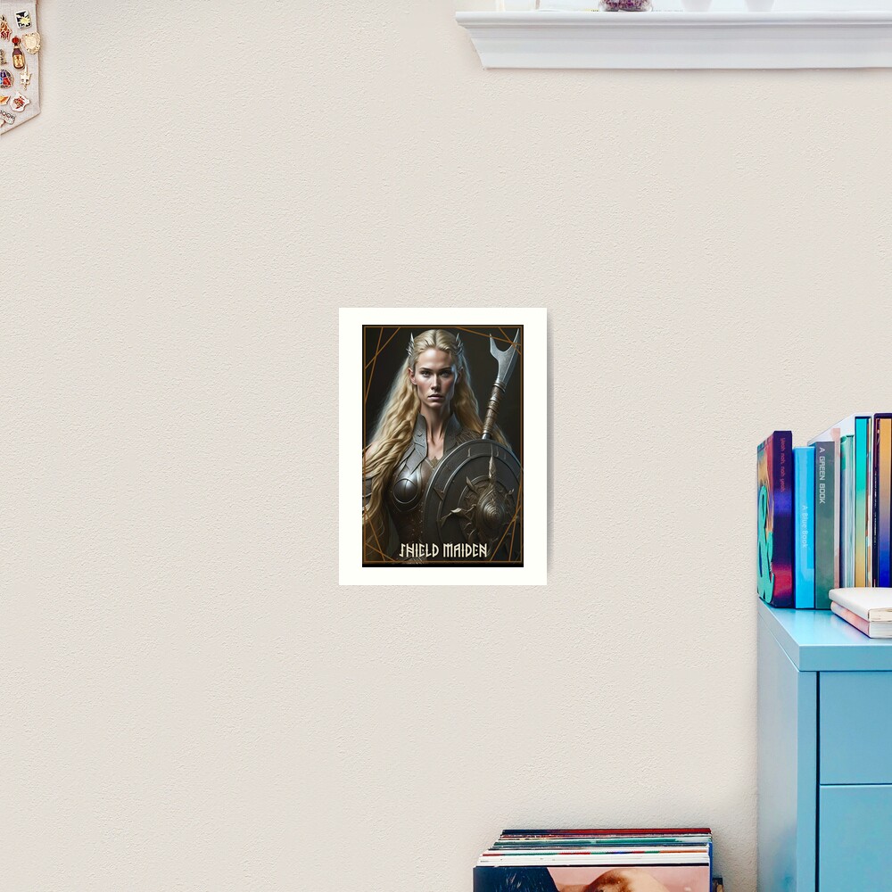 Viking - Shield Maiden Poster Poster for Sale by Rich Summers Art