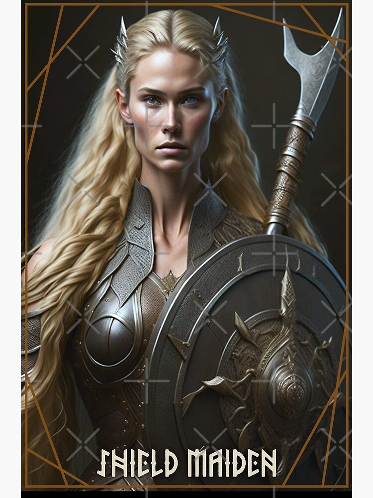 Viking - Shield Maiden Poster Poster for Sale by Rich Summers Art